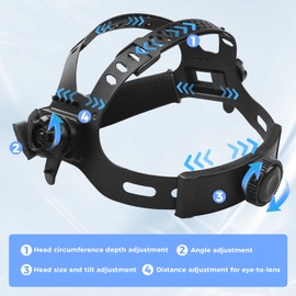 Welding Helmet Replacement Headgear: BESTCLUB 0257 Welding Hood Accessories (Round Hole)