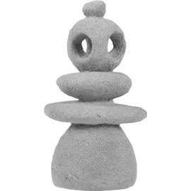 GANAZONO Zen Stones Handmade Rocks Statues Bonsai River Stone Rock Sculpture Stacked Stone Figure for Office Relaxing Yoga Meditation Fish Tank Fairy Garden Accessories