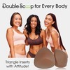 Double Scoop Women's Triangle Push Up Shaper for Bra &
