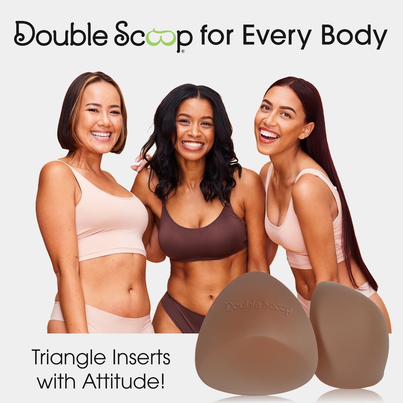Double Scoop Women's Triangle Push Up Shaper for Bra &