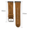Lamshaw Compatible with Ticwatch Pro 5 Smartwatch Bands, 24mm Leather