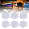 12PCS Hexagon Acoustic Panels High Density Sound Absorbing Panels Sound