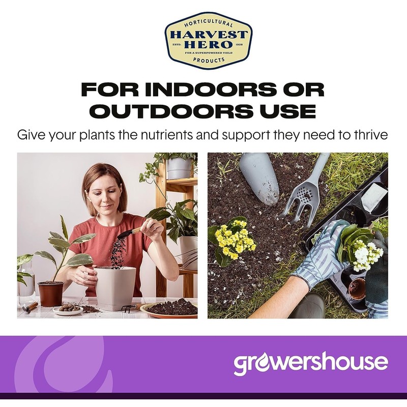 Harvest Hero 12qt Organic Perlite for Plants, Perlite for Gardening