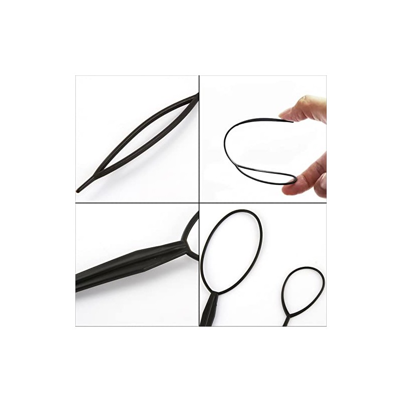 8PCS Quick Loop Tool for French Braids, Ponytails, and Long