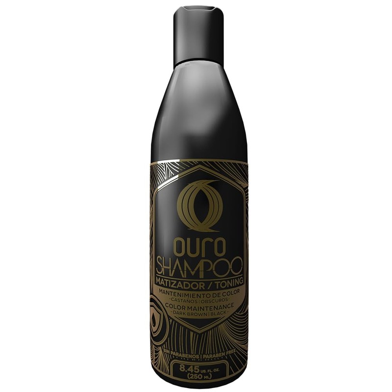 Ouro SHAMPOO Matizador NEGRO 250 ml.