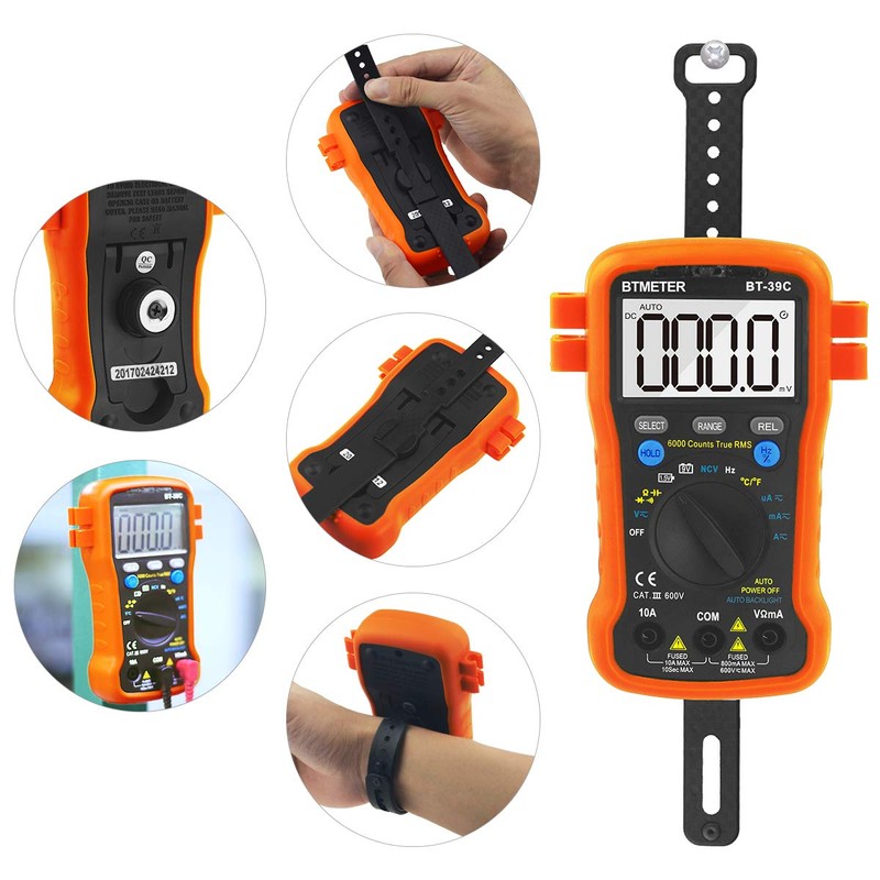 BTMETER BT-39C True RMS Digital Multimeter Auto Ranging for AC