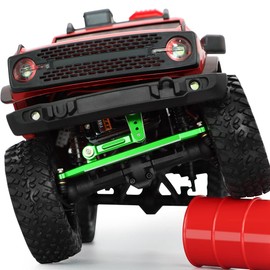 EPINON for AXIAL SCX24 Servo Metal Gear EMAX Servo Steering Servo with Servo Mount Bracket and Arm and Steering Link Set SCX24 Upgrade Parts (Green)