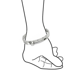 Bling Jewelry Biker Handcuff for Mens for Women Bracelet Bangle Cubic Zirconia Accent Silver Tone Stainless Steel