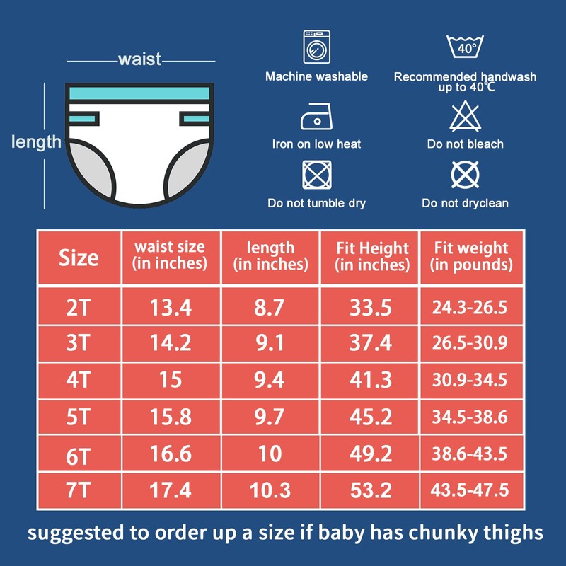 MooMoo Baby Potty Training Underwear for Boys and Girls 8