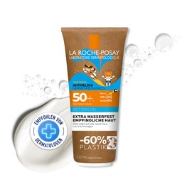 La Roche-Posay La Roche Posay Anthelios Dermo-Pediatrics Wet Skin Gel, waterproof sun protection cream for sensitive children's skin, SPF 50+, with wet skin technology and thermal water, 200 ml