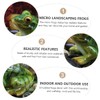 Ciieeo Sets Frog Ornaments for Home Frog Themed Miniature Resin