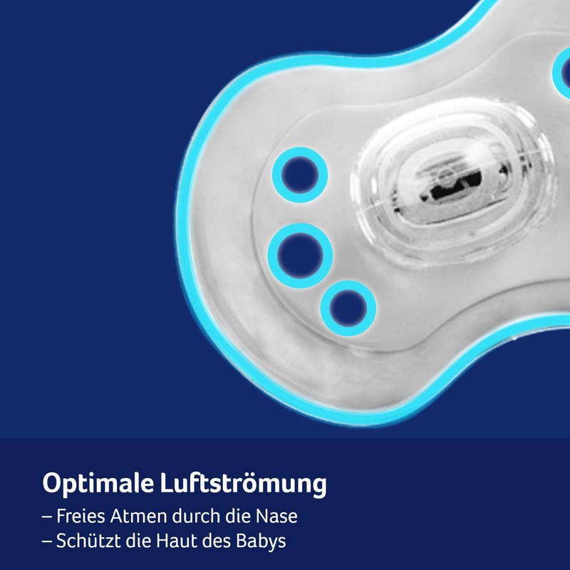 Difrax Lovi Dynamic Dummy 0 to 3 Months Blue &