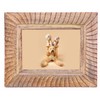indoStrides Hand Carved Mango Wood 5x7 Picture Frame with Real