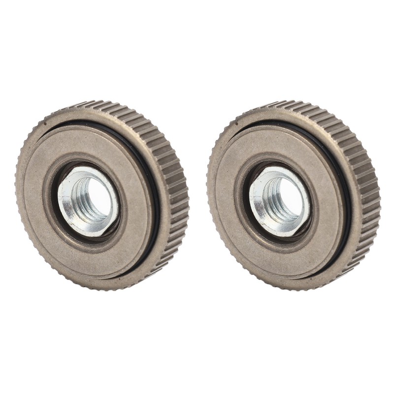 2Pcs Angle Grinder Flange Nut Self Locking M14 50mm Alloy
