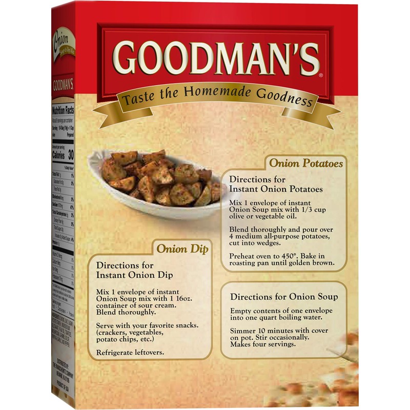 Goodman's Onion Soup & Dip Mix Kosher For Passover 2.75