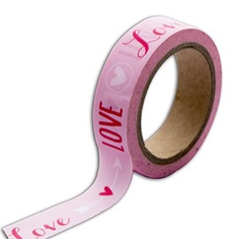 Toga Washi Tape Masking Tape 5.5 x 7 x 1.5 cm, Rose Love, 5.5 x 7 x 1.5 cm