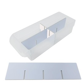 (6-Pack) Akro-Mils Storage Bins Compatible, Small Drawer Configurable Length Dividers for Plastic Storage Craft Cabinets