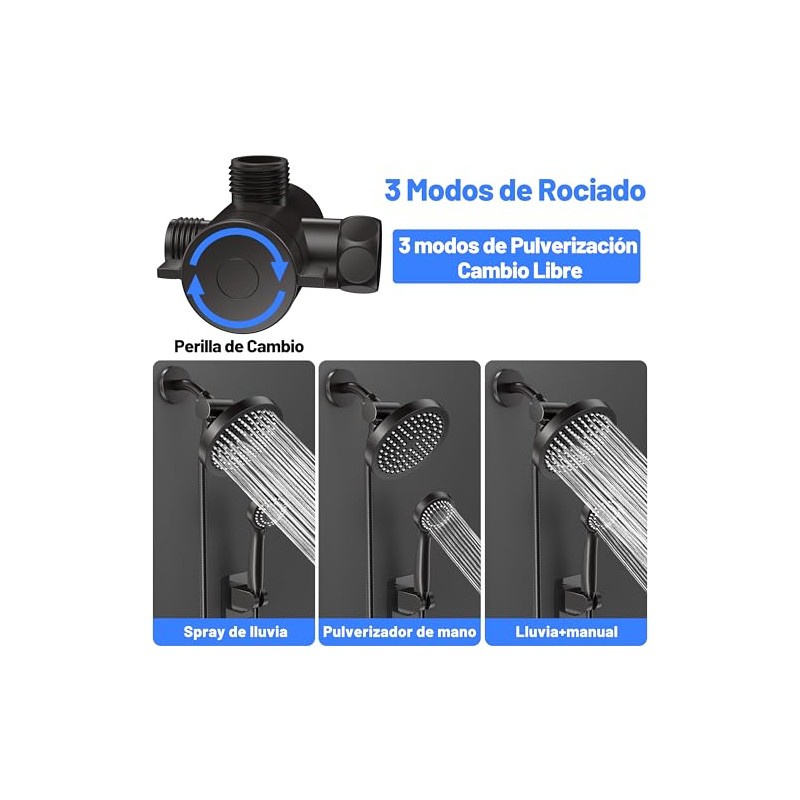 Jasinber Regaderas para Baño Combo de Cabezal de Ducha de