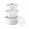 Microwavable Bowls With Lids, Microwave Ramen Bowl with Steam Rack,