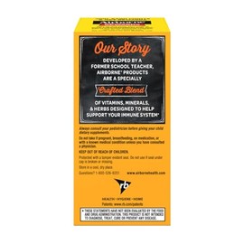 Airborne Vitamin C 1000mg (per Serving) Very Berry Chewable Tablets (32 Count in a Box), Gluten-Free Immune Support Supplement, with Vitamins A C E, Z