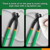 LEONTOOL 9-Inch Ear Clamp Pliers with Front and Side Crimp