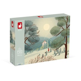 Janod - 1500-Piece Puzzle - Winter Wonders - Suitable for Adults, Teenagers and Children - Made in Europe - Ages 10+ - J02515