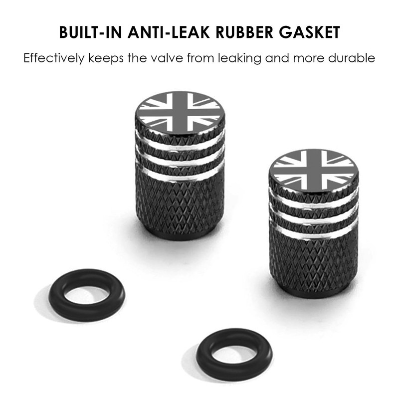 8 Pieces Tyre Valve Caps, Anti-Leak Valve Caps, Car Tyre