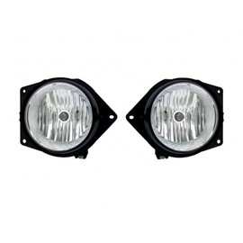 For Hummer H3 2006 07 08 09 2010 Fog Light Driver and Passenger Side | Pair | 2nd Design | Replacement For HU2592101 | 15807157