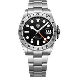 LACZ DENTON Rollstimi RT7911 Men Automatic Watches Men Mechanical Wristwatches Japan NH34A Movement with 100M Waterproof Luminous Pointer (Black)