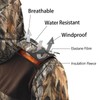 LOOGU Mens Camo Jacket Hunting Hooded Softshell Fleece Lined Outdoor