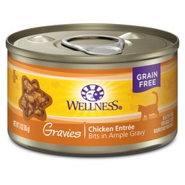 Wellness Complete Health Gravies Grain Free Canned Cat Food, Chicken Dinner, 3 Ounces (Pack of 12)
