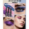Purple Shimmer Eyeshadow Stick,Long Lasting Cream Eye Shadow Pen for