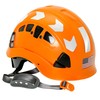 Aolamegs Hard Hat with and Chin Strap - Orange Vented