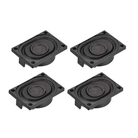 sourcing map 4 Ohm 3W Round Internal Magnet Speaker for Laptop Loudspeaker 4pcs
