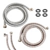 2 Pack 12 FT Washing Machine Hoses with 90 Degree