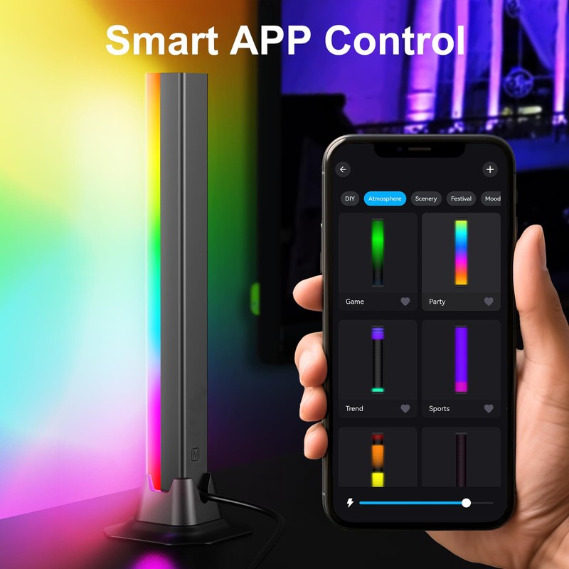 Ustellar RGB Lightbar, Smart Music Sync RGB IC LED Light
