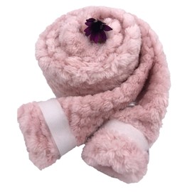 2 metre long CPAP BIPAP Ventilator Circuit Hose Tube Covers stop Rainout Sleep Apnea in Warm Textured Fleece Fabric (Light Pink Waffle)