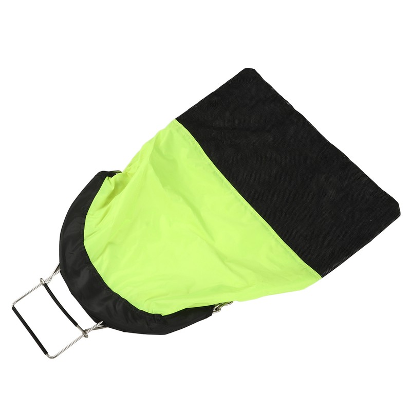 Diving Fish Catch Bag Foldable Fluorescent Yellow One Hand Operation