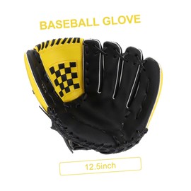 Mikinona 1Pc Softball Baseball Glove Lightweight Protective Mitt for Youth Quality Yellow Black Design for Baseball Lovers