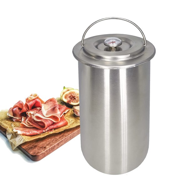 Joyeee Ham Press Maker - Stainless Steel Round Shape Meat Press Maker Machine for Making Healthy Homemade Deli Meat Sandwich, Seafood Meat Poultry Patty Gourmet Cooking Tools - 2022 The Latest, 2L