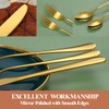 Lazycorner 50 Pcs Gold Silverware Set for 10, Food Grade