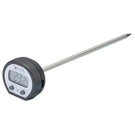 Taylor Pro Digital Food Thermometer, Exact Multifunctional Food Thermometer Probe for Determining the Core Temperature with High Temperature List, Stainless Steel/Black, 15 x 3 x 3.5 cm