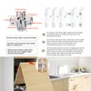 Full Extension Table Slide, Aluminum Telescopic Cabinet Table Guide Rail