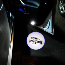 akarin 2Pcs Door Lights Logo for Mi ni r55 r56 r57 r58 r59 r60 r51 f54 f56 f55 f57 f60 f65 u25 Puddle Lights Car Door Logo Lights Projector Courtesy LED Ghost Shadow Lamps Accessories (f55)