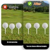 Adjustable Golf Tee Height Tool, 5 Settings Adjuster Lightweight Plastic