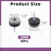 Swpeet 20Pcs 20mm Black Furniture Felt Pads Furniture Glide Assortment