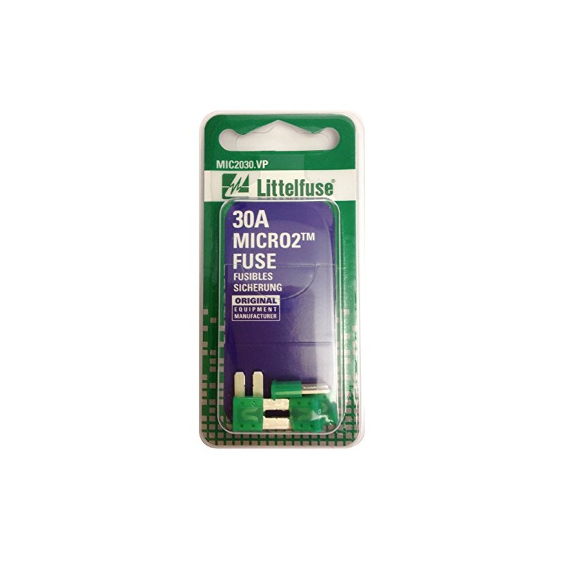 Littelfuse (MIC2030.VP) MICRO2 Green 32V 30 Amp Blade Fuse, (Pack