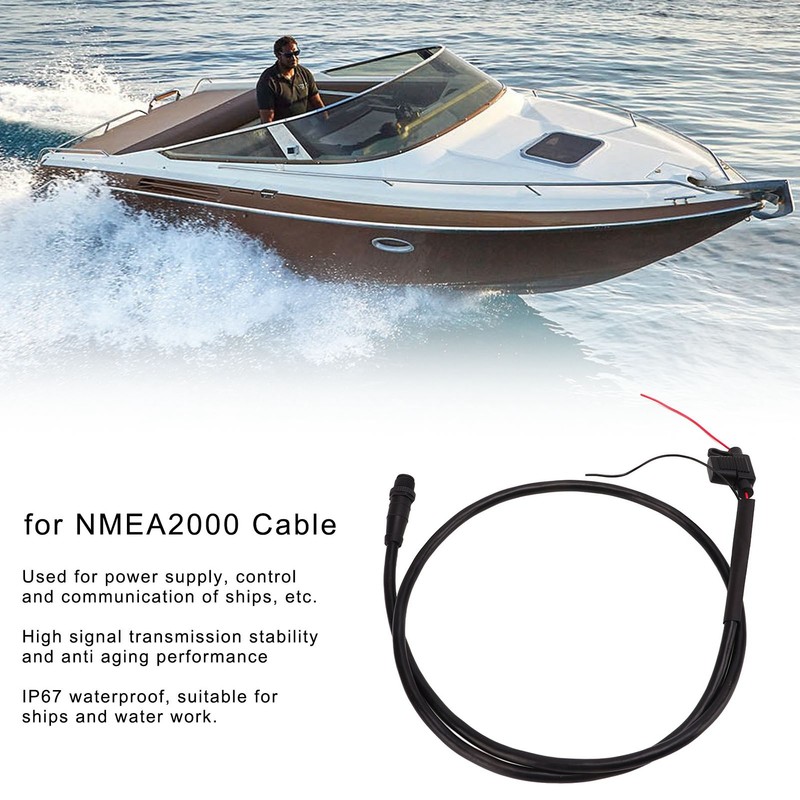 Backbone Cable with Tee Connector 3A Fuse 5Pin M12 Thread