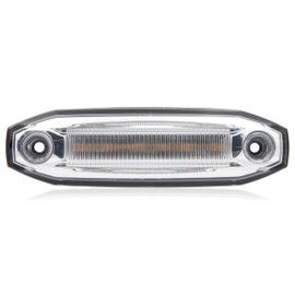 Maxxima Clearance Marker Amber Clear Lens and White Ground Light