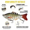 5pcs Multi Jointed Swimbaits Fishing Lures for Bass Trout Perch